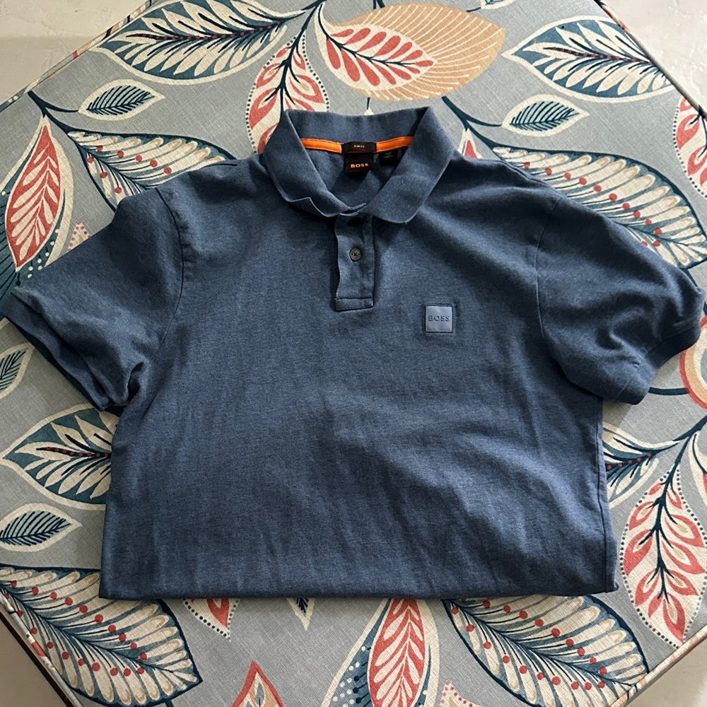 Hugo Boss Denim Blue Polo Shirt
